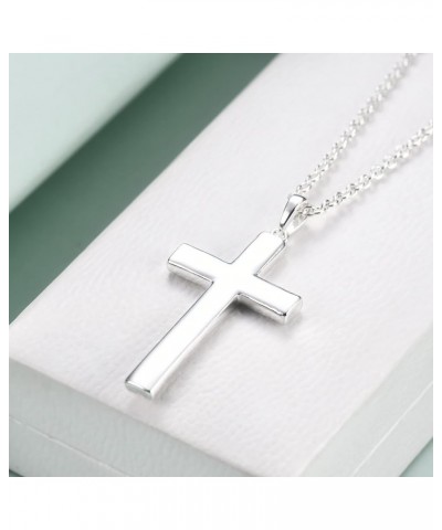 Girls Baptism Cross Necklace for Women,First Communion Gold Cross Necklaces Jewelry Gifts for Women Pure White Cross $11.19 N...