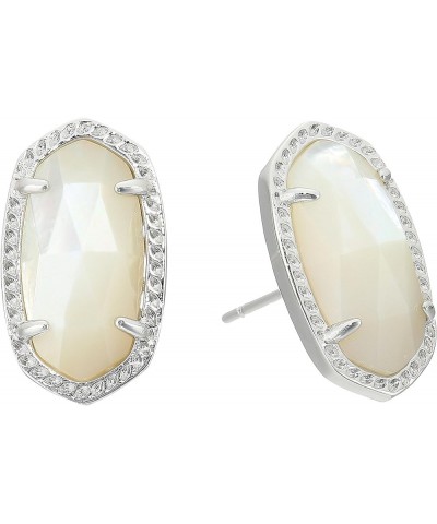 Ellie Stud Earrings for Women, Fashion Jewelry RHODIUM - IVORY MOTHER OF PEARL $33.54 Earrings