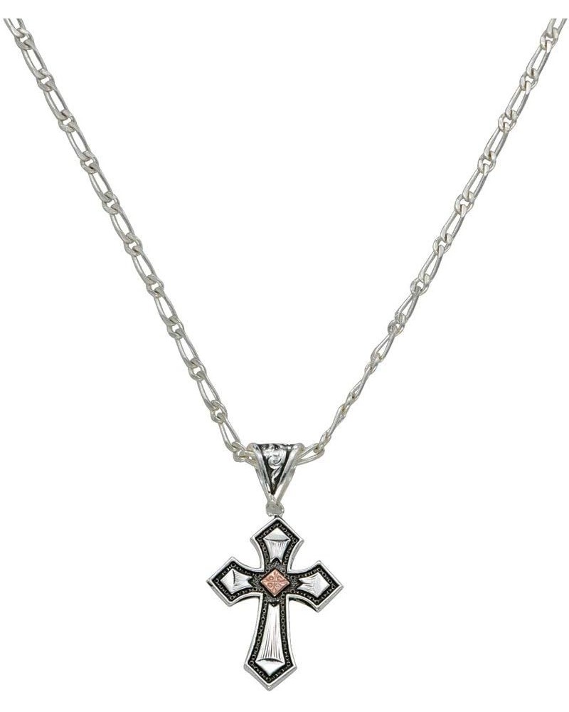 Western Lifestyle Women's Cross Necklace (Antique Copper Diamond Cross) $28.70 Necklaces