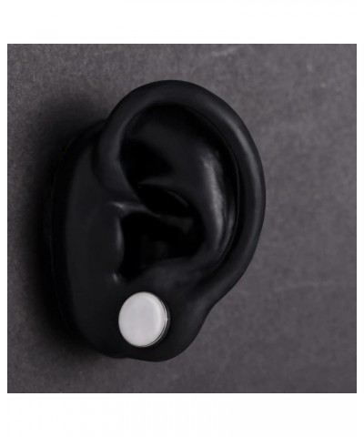 1 Pair Screw Back Plugs, Seashell Black Tunnels, Fashion Gauges For Ears Body Jewelry Piercings. S8489G 5/8"(16mm) $10.33 Bod...