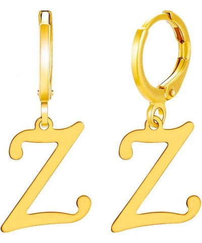 Initial Earrings for Women,Small Huggie Hoop Earrings Gold Initial Earrings for Girls Z $10.19 Earrings