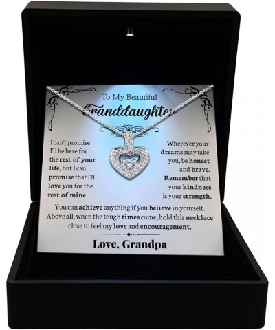 To My Granddaughter Necklace, Granddaughter Gifts from Grandma and Grandpa, Birthday Gifts for Granddaughter, Granddaughter J...