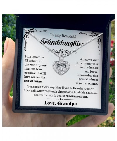 To My Granddaughter Necklace, Granddaughter Gifts from Grandma and Grandpa, Birthday Gifts for Granddaughter, Granddaughter J...