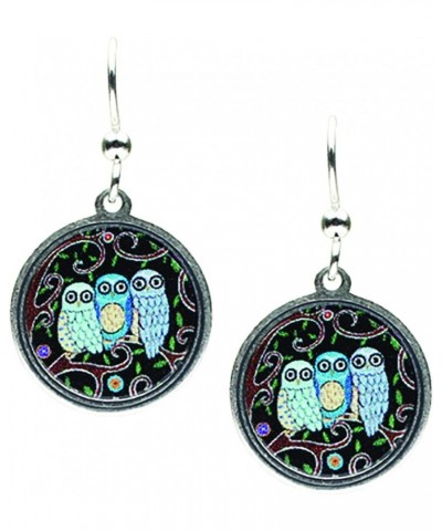 Earth Dreams- Three Owls Earrings $13.48 Earrings