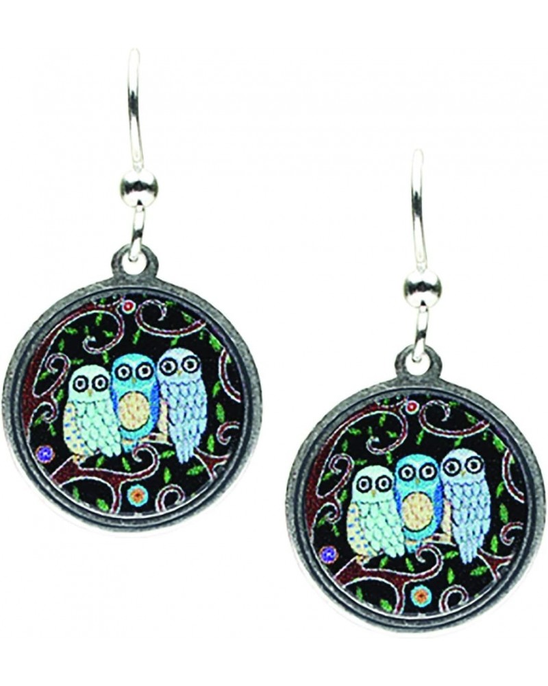 Earth Dreams- Three Owls Earrings $13.48 Earrings