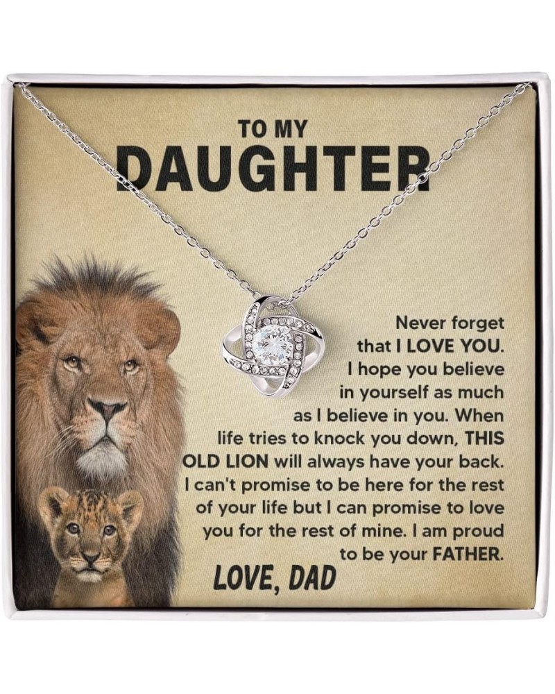 To My Daughter Necklace From Dad or Mom, Mother Daughter Jewelry Gifts From Father, Best Badass Daddy Daugter Birthday Presen...