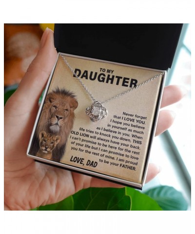 To My Daughter Necklace From Dad or Mom, Mother Daughter Jewelry Gifts From Father, Best Badass Daddy Daugter Birthday Presen...