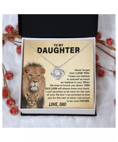 To My Daughter Necklace From Dad or Mom, Mother Daughter Jewelry Gifts From Father, Best Badass Daddy Daugter Birthday Presen...