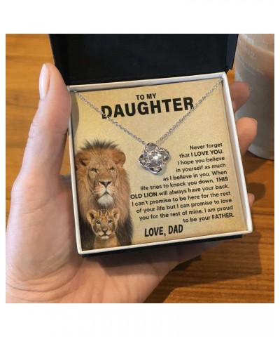 To My Daughter Necklace From Dad or Mom, Mother Daughter Jewelry Gifts From Father, Best Badass Daddy Daugter Birthday Presen...