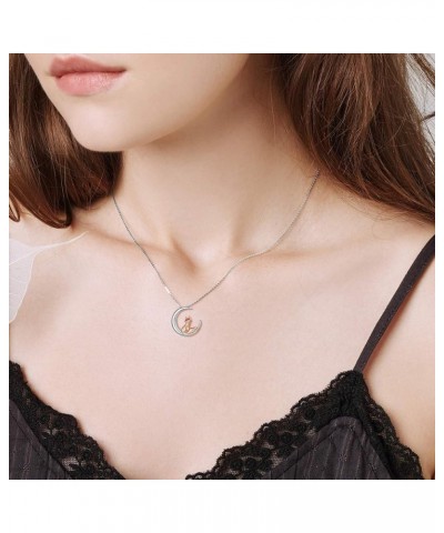 Cute Animal Necklace S925 Sterling Silver Crystal Animal Jewelry for Women Girls Christmas Birthday Gifts Fox $21.12 Necklaces