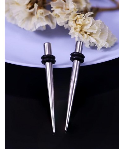 14G 12G 10G 8G 6G 4G 2G 0G 00G 316L Surgical Stainless Steel Ear Gauges Stretching Kit Plugs Tapers Insertion Pin for Ear Nos...