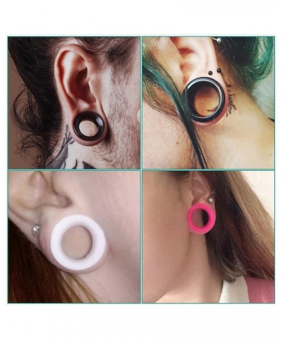 Flexible Silicone Double Flared Ear Gauge Tunnel Plugs (Sold by Pair) 0 GA, Yellow $9.71 Body Jewelry