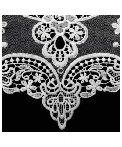 Hollow Out Lace Fake Collar Flower Embroidery Detachable Fake Collar DIY Lace Applique for Women Black $4.54 Necklaces