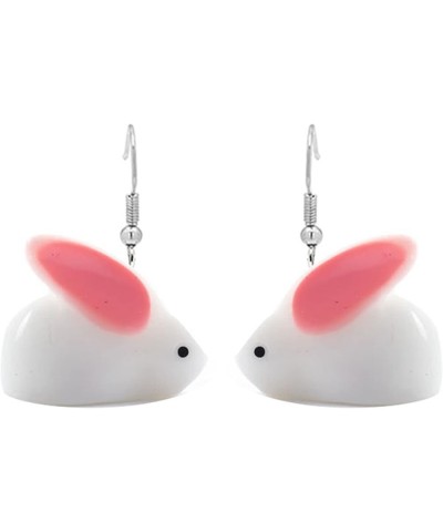 Pink Pig Earrings for Women Girls Students Cute Sweet Animal Dangle Drop Earrings Jewelry Charms Gift Rabbit $6.48 Earrings