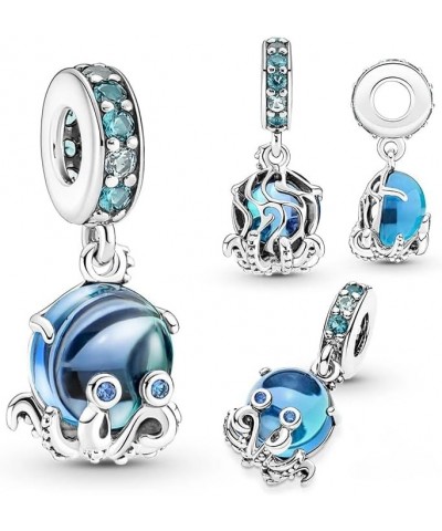 Sea Turtle Charms Fit Bracelets Octopus Starfish 925 Silver Bulldog Dolphin Jellyfish Beads Jewelry SSS-1401 SEC660 $9.24 Bra...