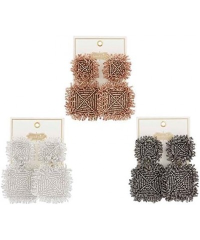 Women's Beaded, Gray, 2.75 $9.06 Earrings