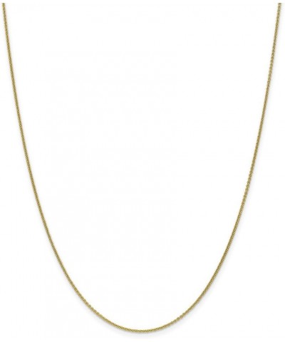 Solid 10k Yellow Gold 1mm Cable Chain Necklace - with Secure Lobster Lock Clasp 30.0 Inches $93.24 Necklaces