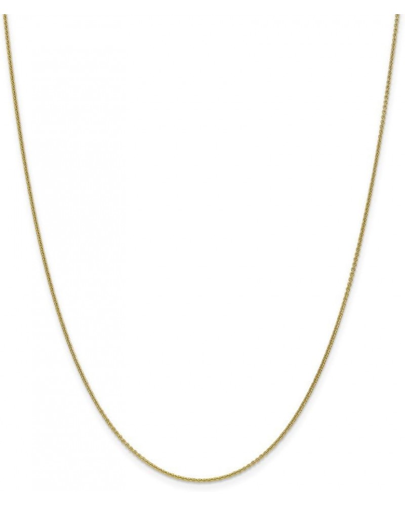 Solid 10k Yellow Gold 1mm Cable Chain Necklace - with Secure Lobster Lock Clasp 30.0 Inches $93.24 Necklaces