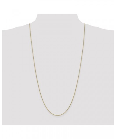 Solid 10k Yellow Gold 1mm Cable Chain Necklace - with Secure Lobster Lock Clasp 30.0 Inches $93.24 Necklaces