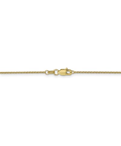 Solid 10k Yellow Gold 1mm Cable Chain Necklace - with Secure Lobster Lock Clasp 30.0 Inches $93.24 Necklaces