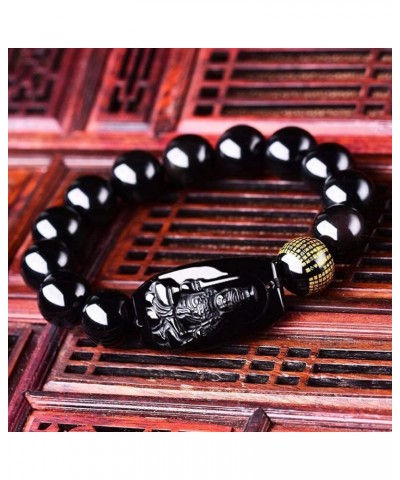 Buddha Pendant Necklace Bodhisattva Amulet Talisman Made of Obsidian Bracelets Bracelet Amulet (Acala Buddha) Acala Buddha $1...