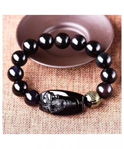 Buddha Pendant Necklace Bodhisattva Amulet Talisman Made of Obsidian Bracelets Bracelet Amulet (Acala Buddha) Acala Buddha $1...