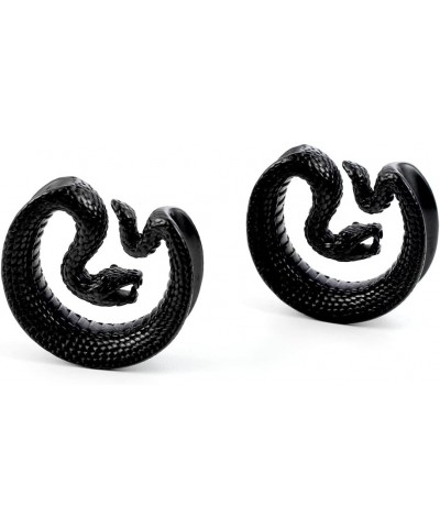 8mm-25mm (0g-1") Snake Saddle Plugs Ear Gauges Tunnels Hypoallergenic 316 Stainless Steel Earrings Plugs Piercing For Ears Ex...