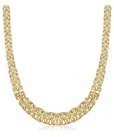 14kt Yellow Gold Graduated Byzantine Necklace 18.0 Inches $520.00 Necklaces