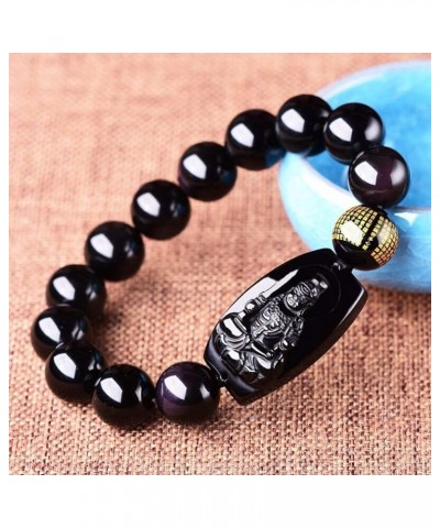 Buddha Pendant Necklace Bodhisattva Amulet Talisman Made of Obsidian Bracelets Bracelet Amulet (Acala Buddha) Acala Buddha $1...