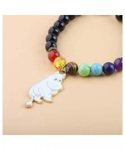 Hippopotamus Gift Hippos Good Luck Charm Bead Bracelet Hippo Theme Inspirational Jewelry Hippo Lover Gift Hippos Bracelet $10...