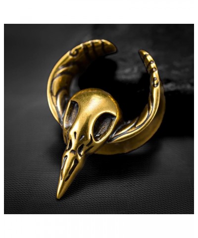 2PCS Opening Saddle Ear Tunnel Skull Horns Plug Ear Gauges Piercing Expander Studs Stretchers Fashion Body Piercing Jewelry E...