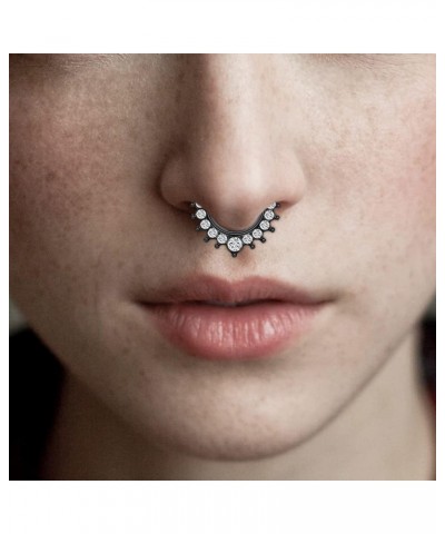 Fake Nose Ring Fake Septum Fake Nose Rings Fake Nose Hoop Fake Nose Rings for Women Fake Nose Piercing Fake Septum Ring Fake ...