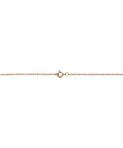 Real 14k Rose Gold Rope Chain Pendant Necklace for Women (0.7 mm, 0.9 mm, 1 mm or 1.3 mm) 14 inches 0.9 mm wide $26.51 Necklaces