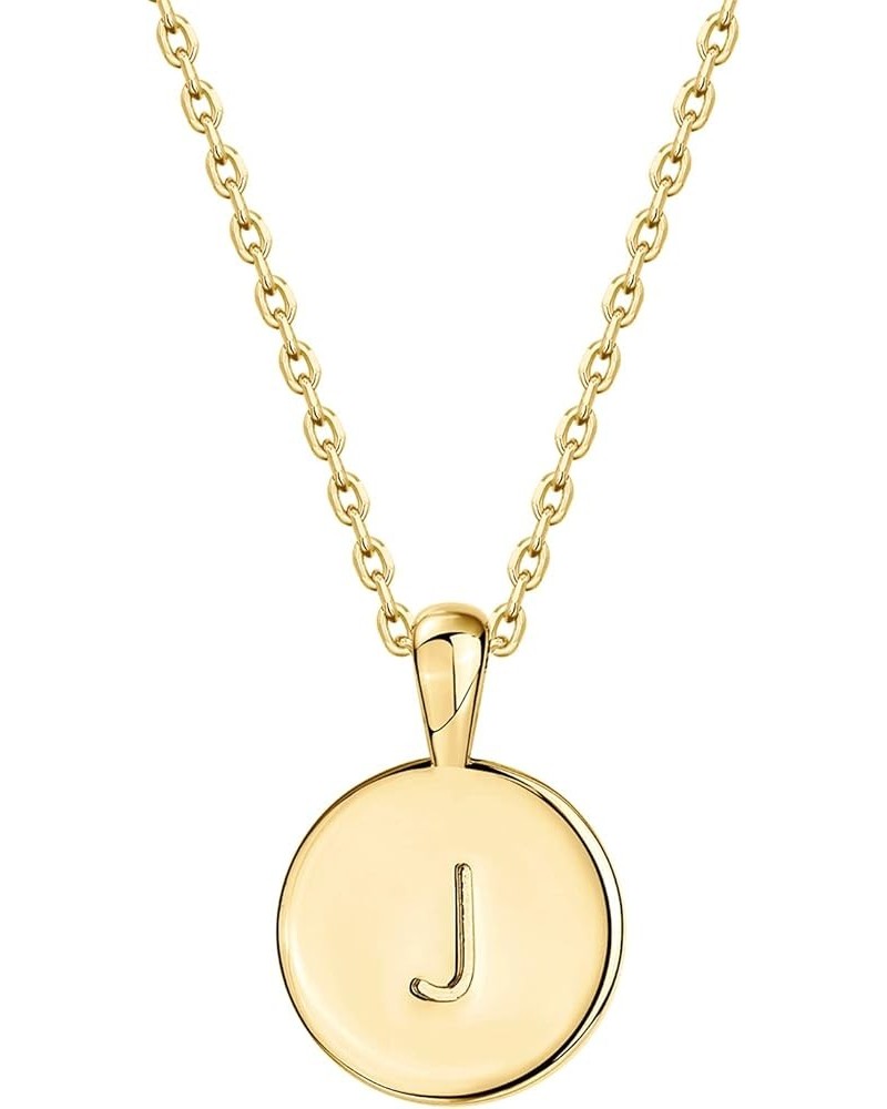 14K Rose Gold Plated Letter Necklace for Women | Gold Initial Necklace for Girls Yellow Gold J $8.98 Necklaces