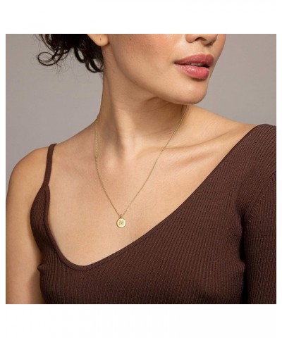 14K Rose Gold Plated Letter Necklace for Women | Gold Initial Necklace for Girls Yellow Gold J $8.98 Necklaces