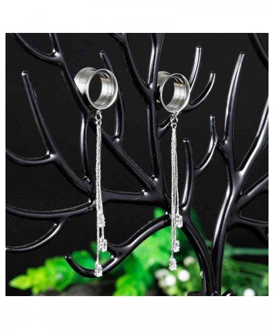 Fashion Gauges for Ears Double Flared Tunnels Dangle Chain Expander Stretchers Earrings 2g to 1 inch. S8309G 5/8"(16mm) $11.0...