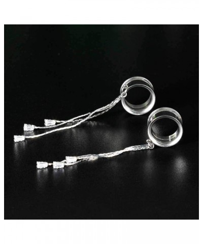 Fashion Gauges for Ears Double Flared Tunnels Dangle Chain Expander Stretchers Earrings 2g to 1 inch. S8309G 5/8"(16mm) $11.0...