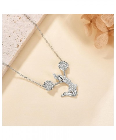 Music Sports Lovers Gifts Sterling Silver Violin/Cello/Guitar/Golf/Hockey Pendant Necklace Sports Music Jewelry for Women Gir...