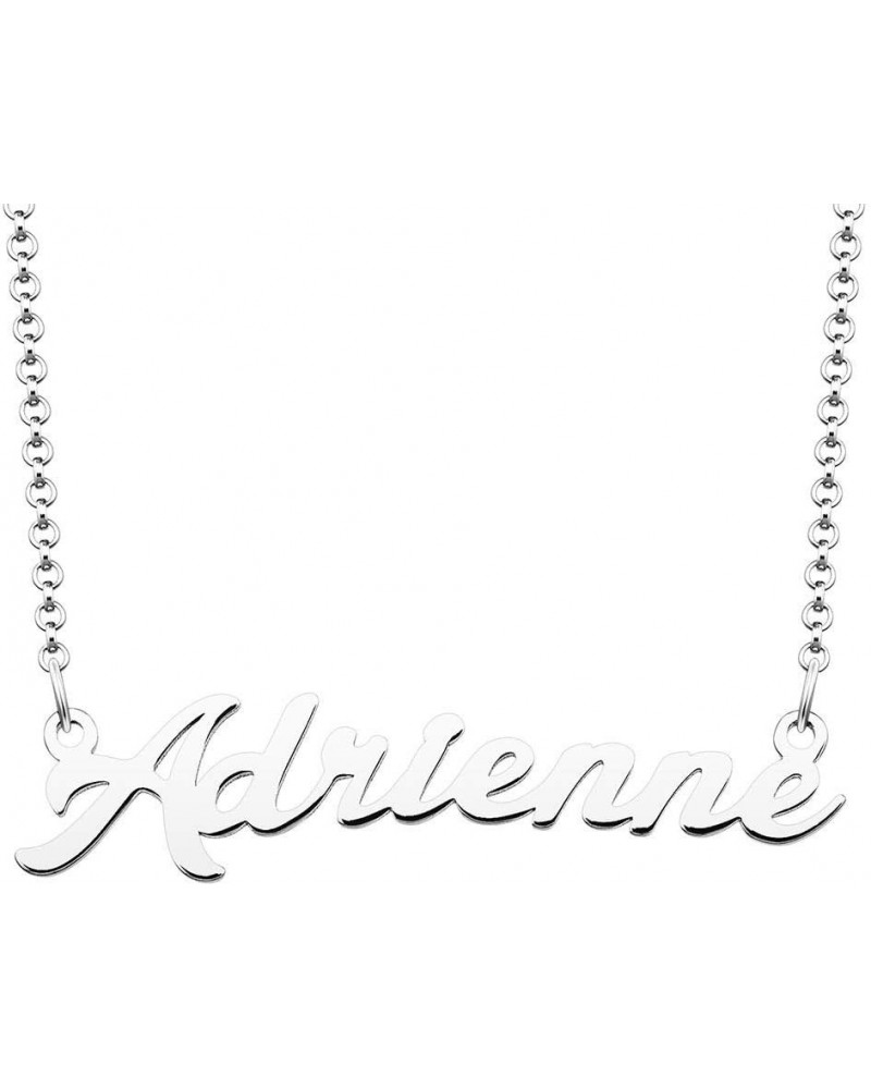 Personalized Name Necklace Custom Made Sterling Silver Pendant Women Choker Jewelry Same Day Shipping Valentine's Gift for He...