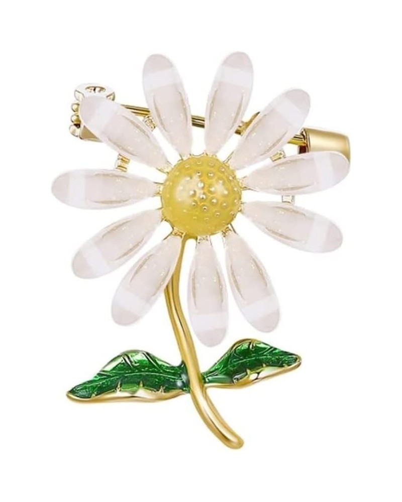 Brooches Brooch Pin Small Daisy Flower Brooch Cute Japanese Brooch Women's Accessories Sweater Pin Autumn/Winter Jewelry Broo...