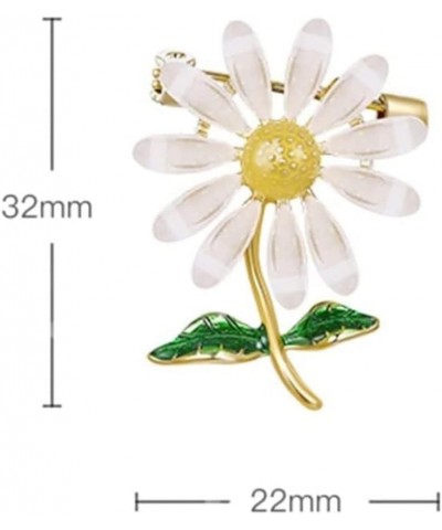 Brooches Brooch Pin Small Daisy Flower Brooch Cute Japanese Brooch Women's Accessories Sweater Pin Autumn/Winter Jewelry Broo...