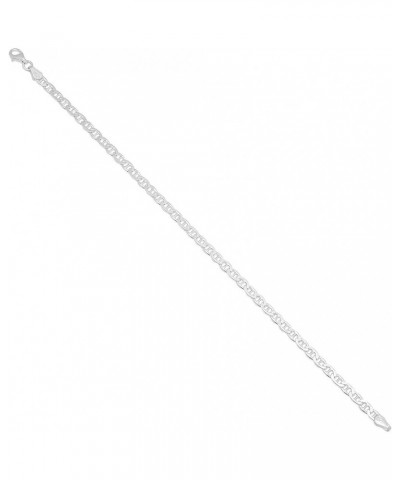 2mm-10mm Solid .925 Sterling Silver Italian Mariner Link Bracelet 10.0 Inches 3.5mm Anklet $22.05 Anklets