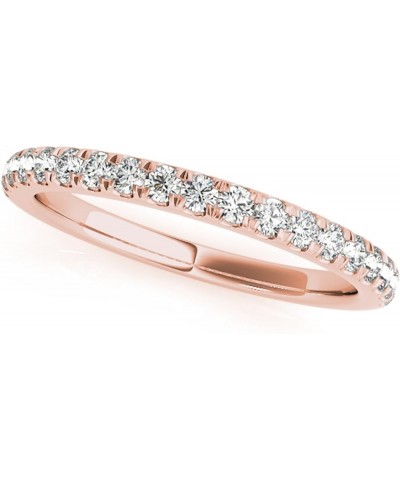 0.25 Carat Round Diamond Antique Wedding Band Women | 14K Solid Gold rose-gold $134.23 Bracelets