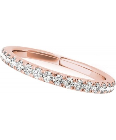 0.25 Carat Round Diamond Antique Wedding Band Women | 14K Solid Gold rose-gold $134.23 Bracelets