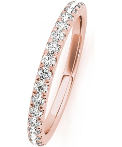 0.25 Carat Round Diamond Antique Wedding Band Women | 14K Solid Gold rose-gold $134.23 Bracelets