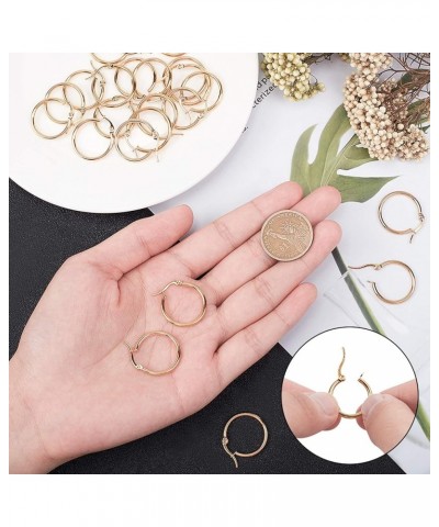 24pcs Huggie Earrings Golden Hoop Earrings Hypoallergenic Stainless Steel Hoop Earring 1x0.7mm Pin Hoop Earrings Set Earwires...