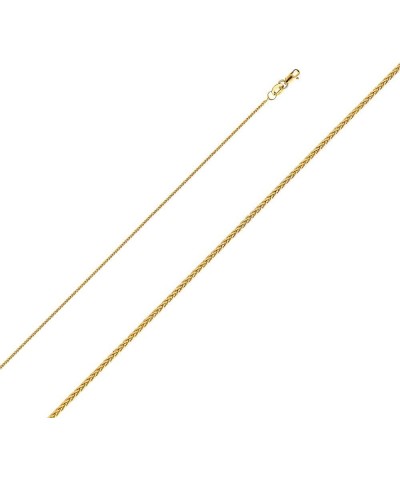 14K Solid Gold Round Wheat Chains (Select Options) 24 Inches Yellow Gold $105.06 Necklaces