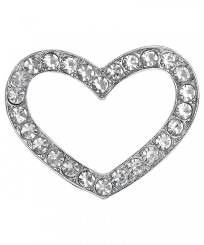 Womens Clear Crystal Rhinestone Valentine Love Heart Fashion Brooch Pin $11.39 Brooches & Pins