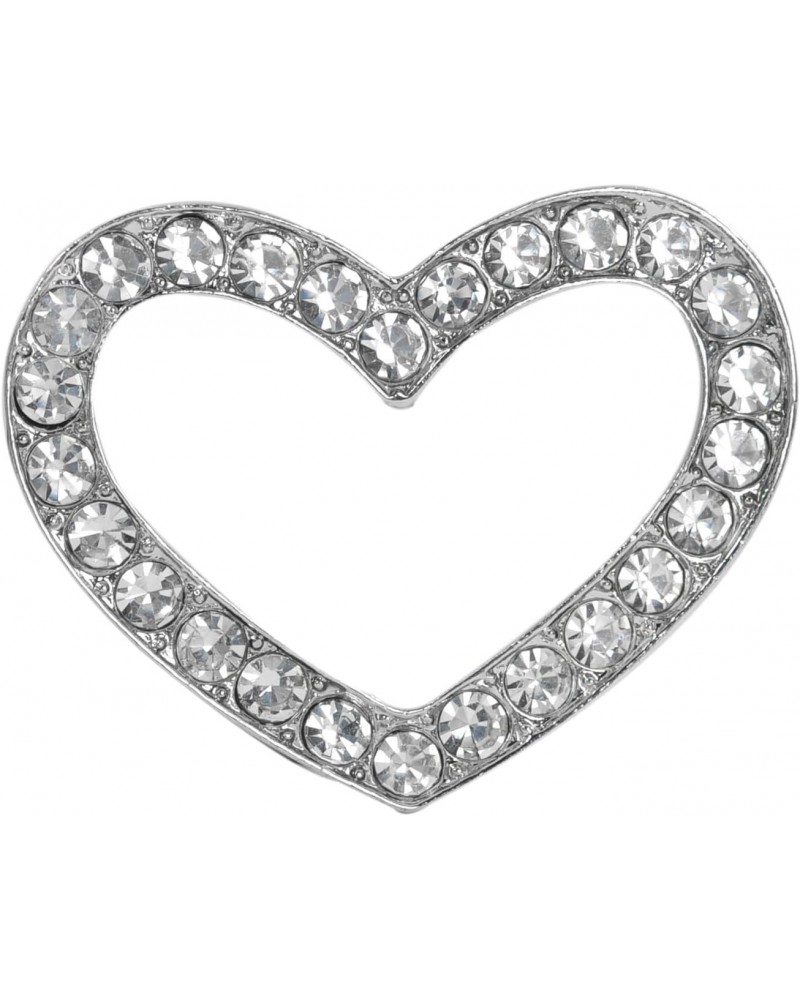 Womens Clear Crystal Rhinestone Valentine Love Heart Fashion Brooch Pin $11.39 Brooches & Pins