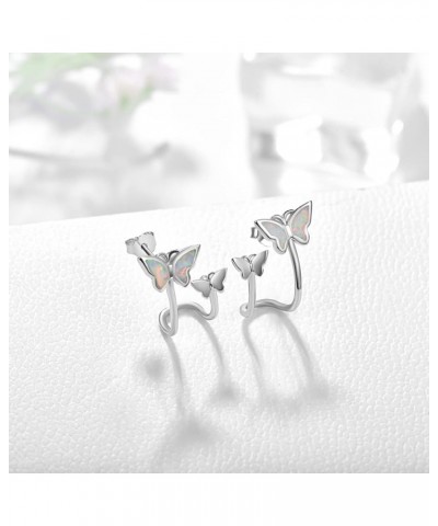 Cute Animal Earrings for Women Girls Stud Earrings with Moonstone Crystal CZ 925 Sterling Silver Hypoallergenic Earrings Anim...